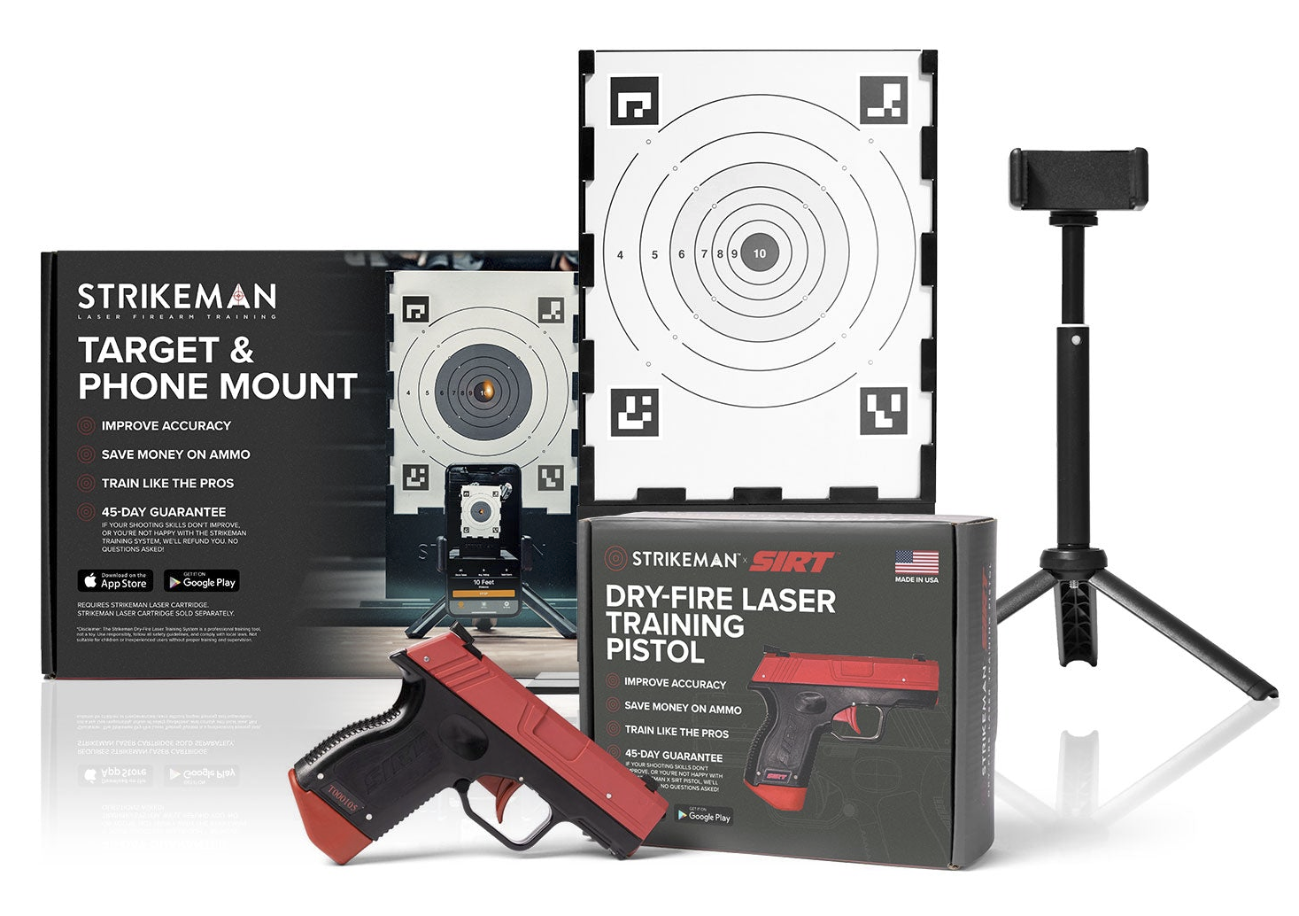 handgun dry-fire laser training systems