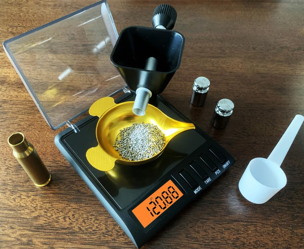 powder scales and dispensers for precision reloading