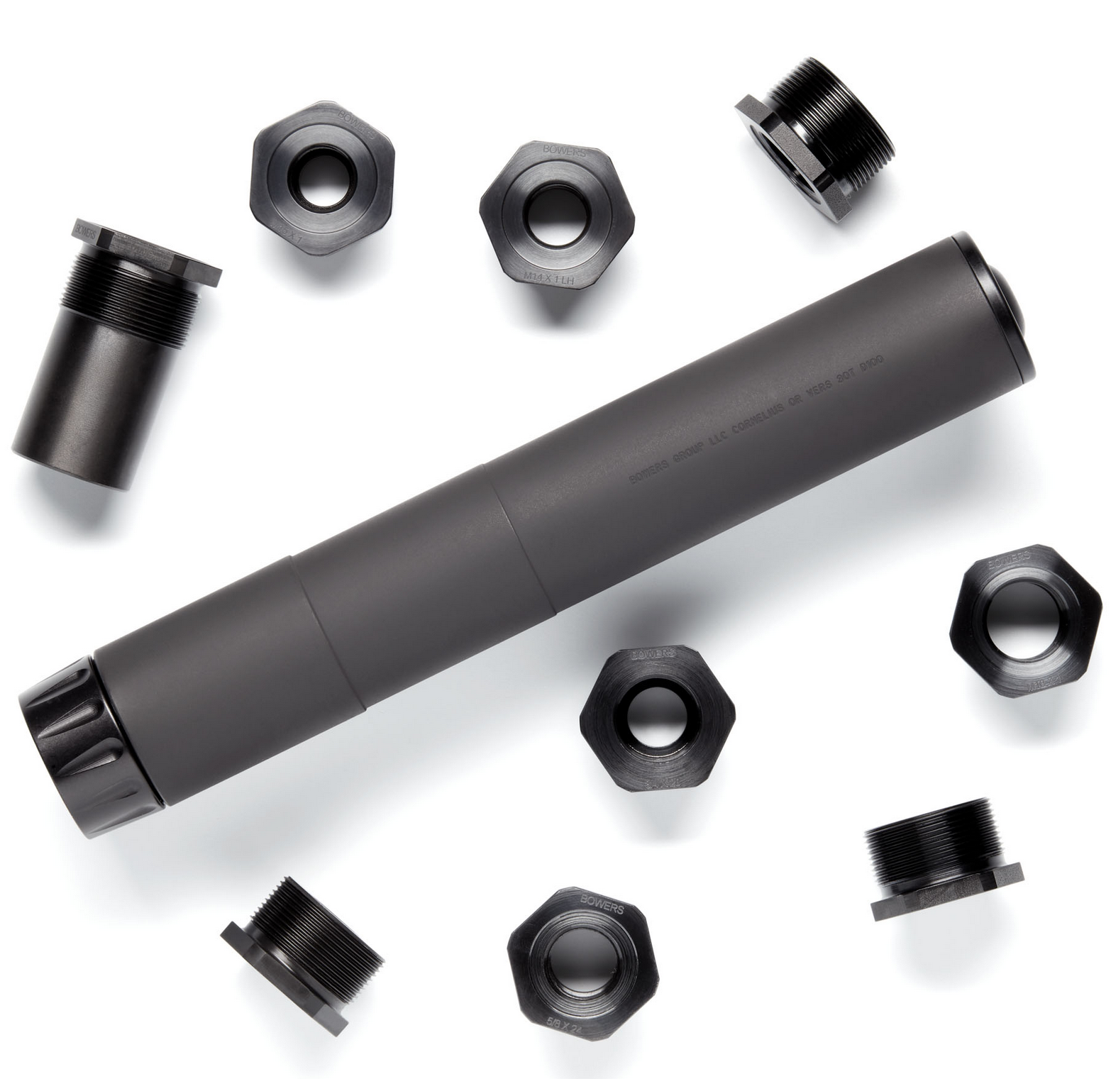 The Vers™ 30 is a stainless-tubed silencer based on the long-standing (and high-performing) Bowers baffle stack. Also adopted from the venerable VERS line of silencers is the VERSadapt™ insert system. This system offers the reliability and consistency of a direct thread system, but its versatility and ability to change thread pitch make it stand above the crowd.