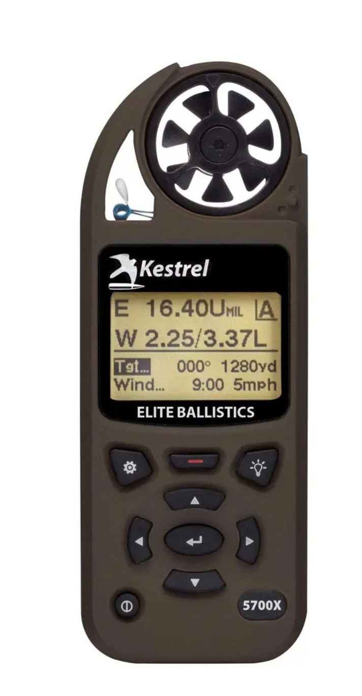 The Kestrel 5700X Elite Weather Meter with Applied Ballistics will help you hit targets faster and further than ever before. The 5700X offers the same accuracy and reliability as the industry gold standard 5700 Elite, yet packs more performance power to deliver faster firing solutions in the field for multiple extreme long-range targets.
