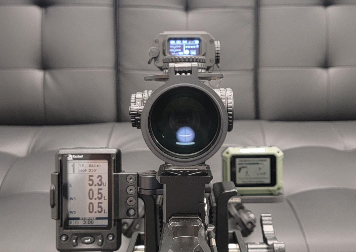 What the shooter sees.