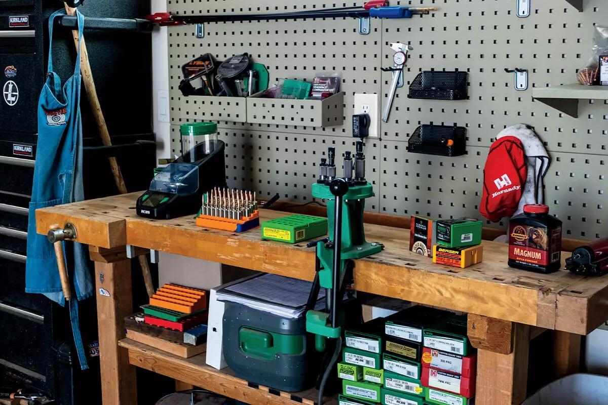 compact reloading bench setup