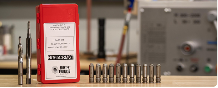 Forster gunsmithing tools for headspacing and chambering