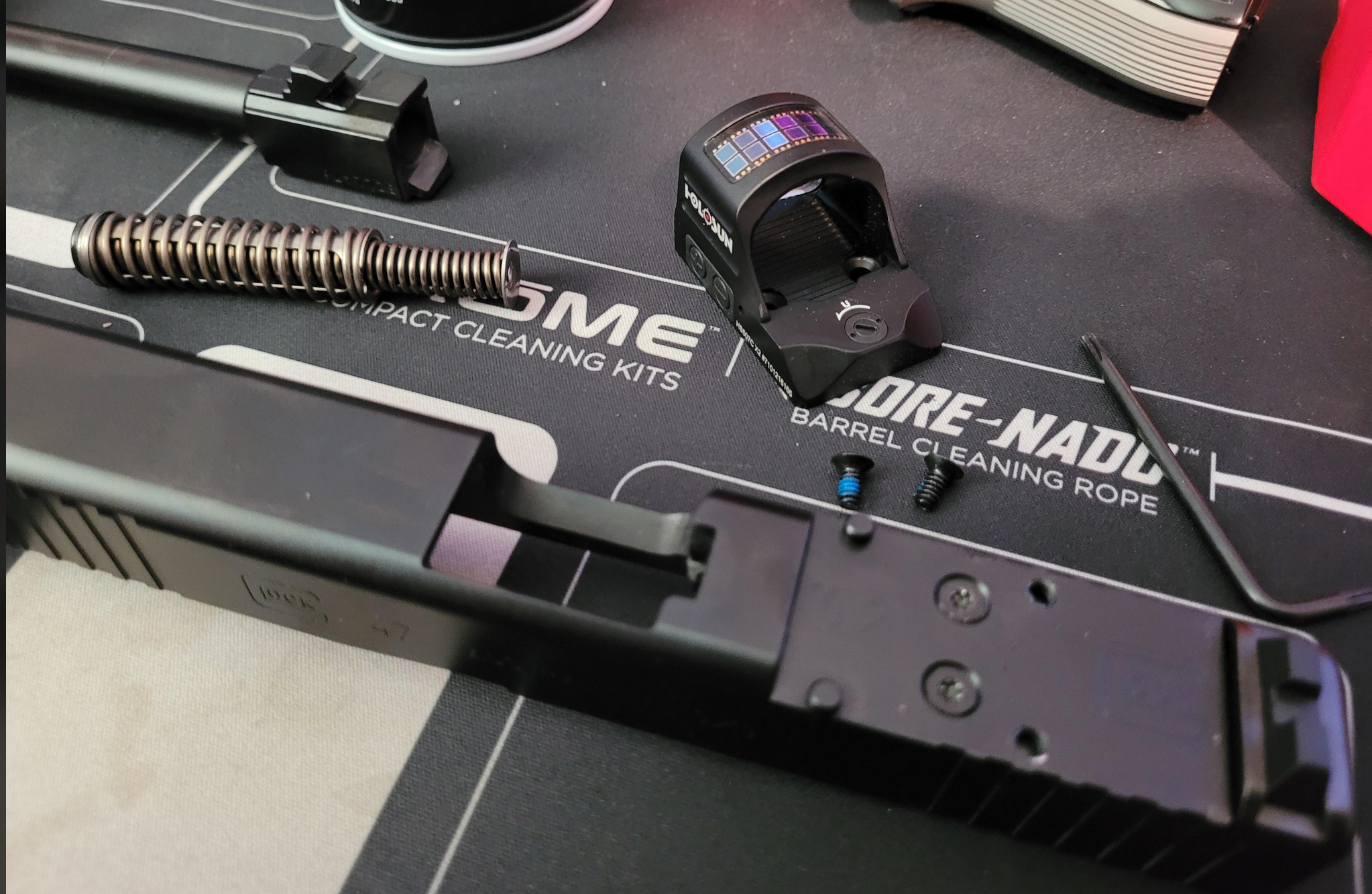 micro red dot zero loss on subcompact pistol slides