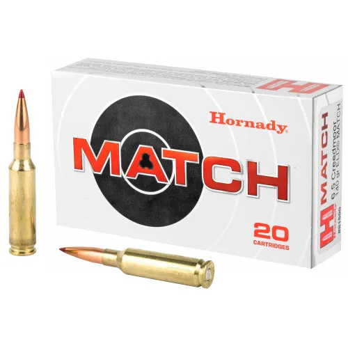 Hornady ELD Match 140 grain ammunition designed for precision shooting.