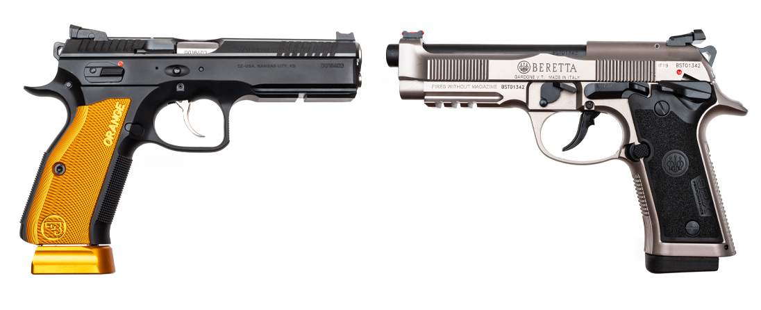 CZ Shadow 2 vs Beretta 92X Performance steel frame pistols
