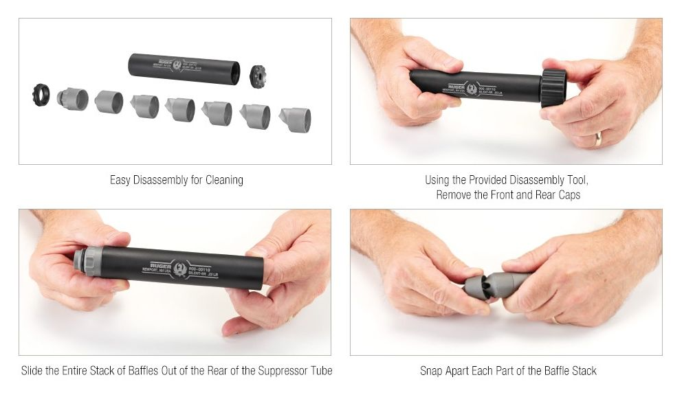 rimfire suppressor cleaning and baffle maintenance