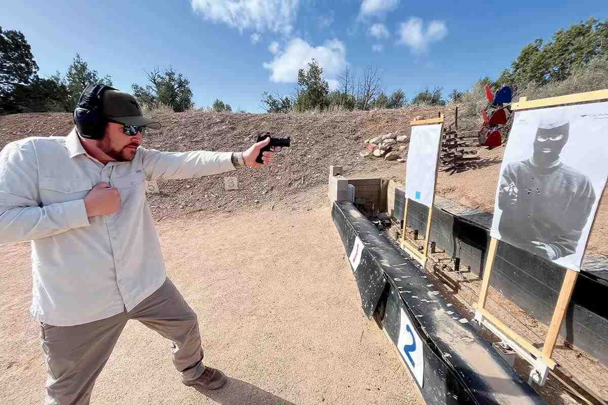 weak-hand-only pistol shooting