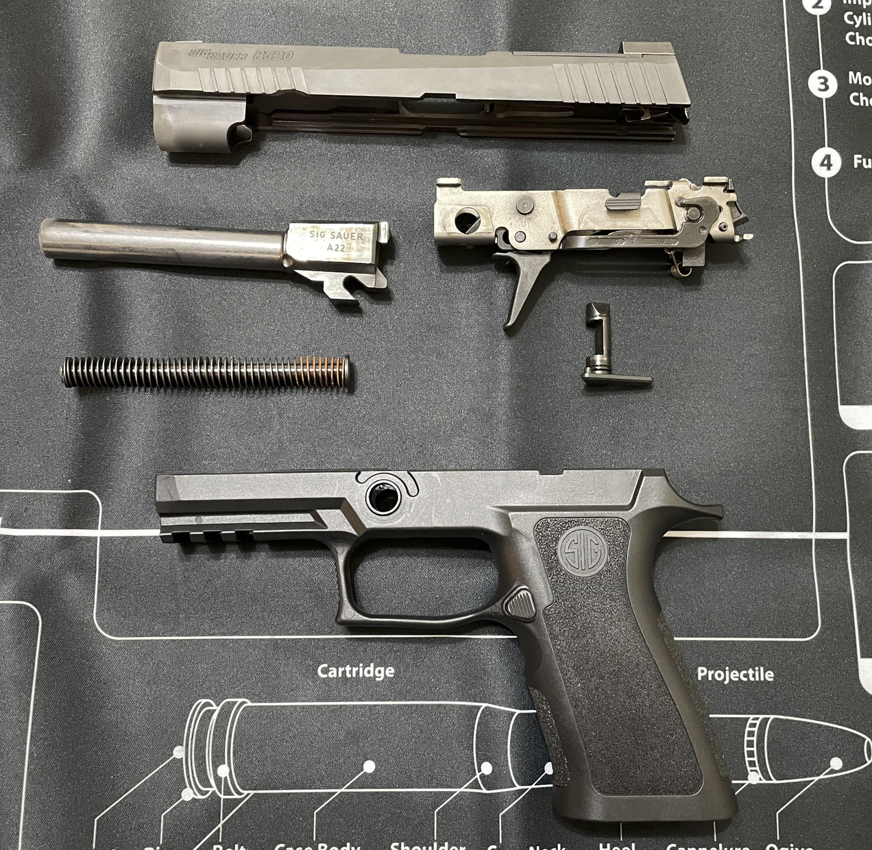 SIG P320 striker safety system and fire control group