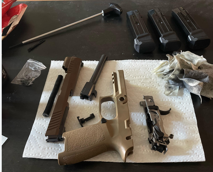 SIG P320 striker safety system and fire control group
