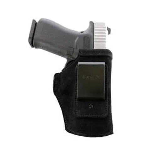 Glock 48 secured in an inside-the-waistband holster.