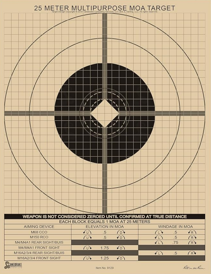 rifle scope tracking test
