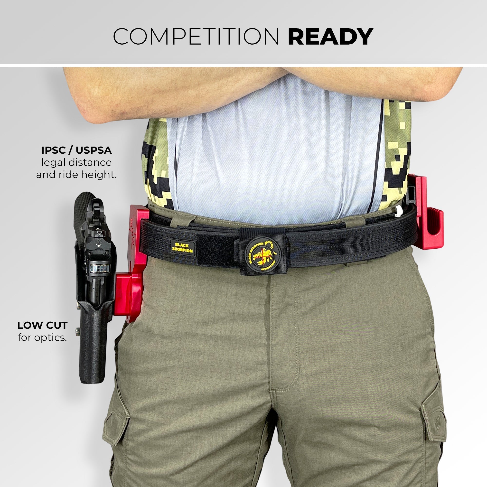 USPSA Production Division competition belt setup