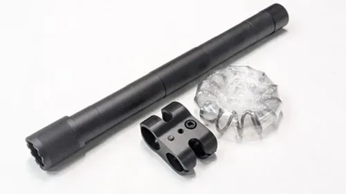 Inspecting the magazine tube for corrosion and smoothness.