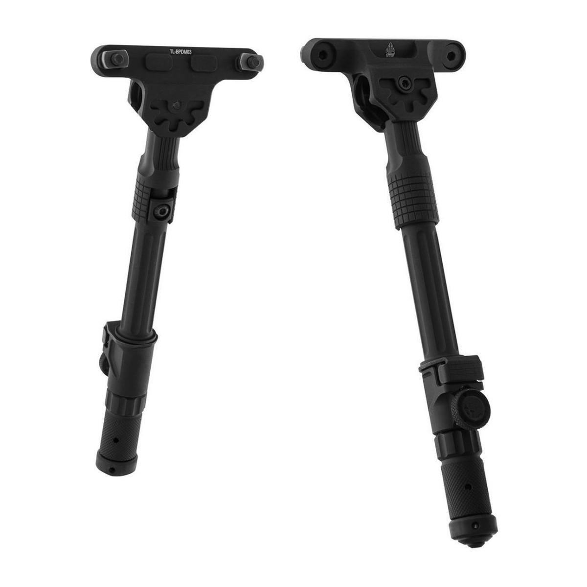 This image features a heavy bipod designed for enhanced stability. Heavier bipods are favored by many shooters for their ability to reduce movement and improve accuracy.