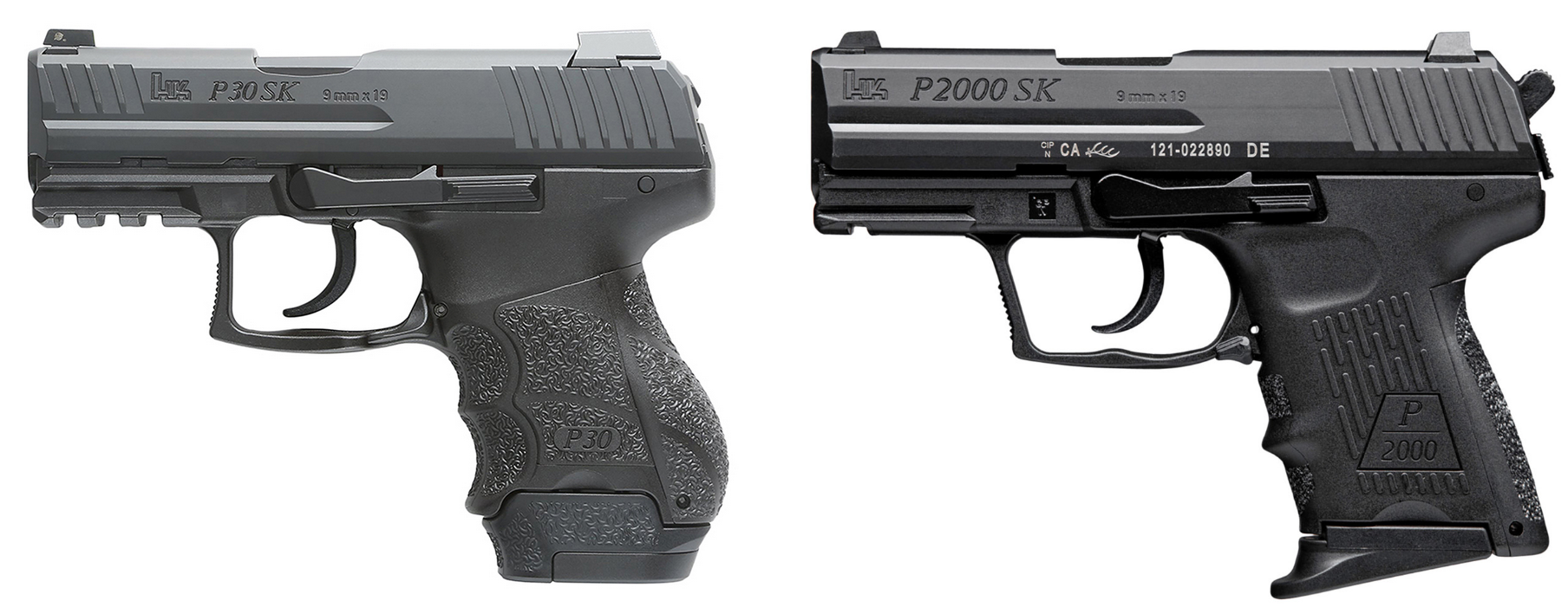 HK P30SK vs P2000SK compact pistols